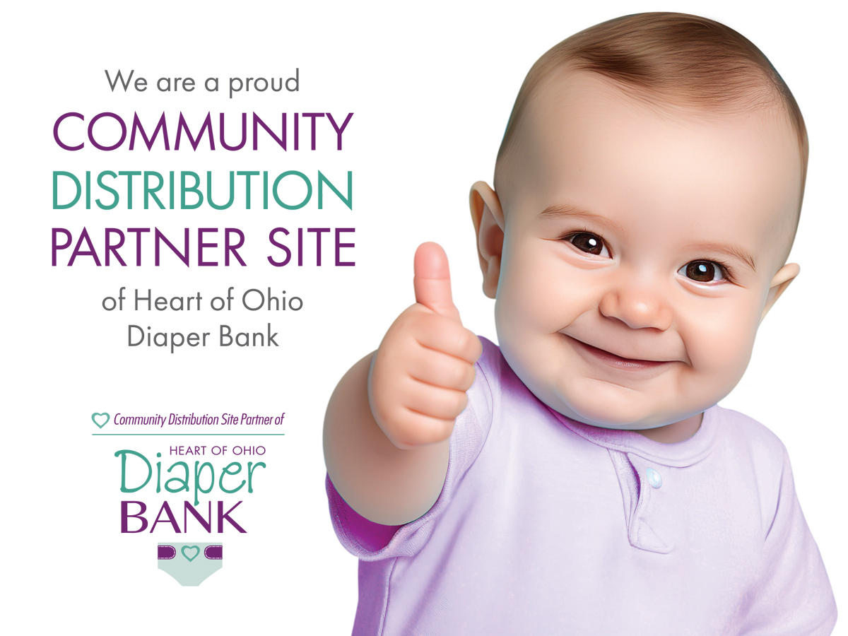 We are a proud community distribution partner site of Heart of Ohio Diaper Bank. 
